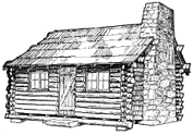 Typical Log Cabin sketch by answers.com