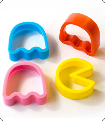 The Pac Man cookie cutters used for this recipe.