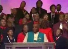 International Mass Choir of the Pentecostal Assemblies of the World. Bishop Horace Smith in the foreground. International Mass Choir of the Pentecostal Assemblies of the World. Bishop Horace Smith in the foreground.