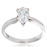 Pear cut diamond