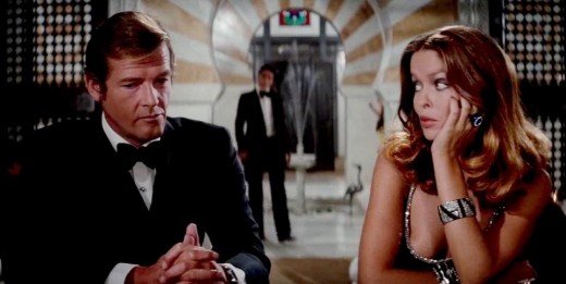 British Agent James Bond (Roger Moore) and Anya Amasova (Barbara Bach) 