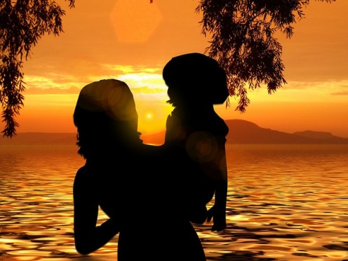 A Child with Mother