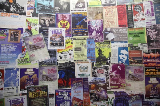 Posters and signs are seldom seen in isolation.