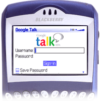 Google Talk on your Blackberry lets you take your IM conversations with you everywhere