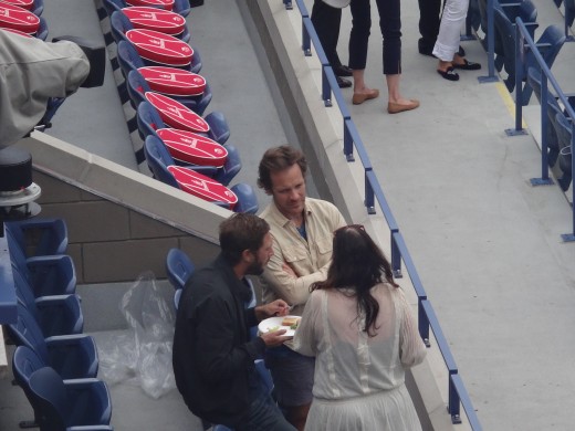 Peter Sarsgaard has been seen at the US Open 2014 finals.
