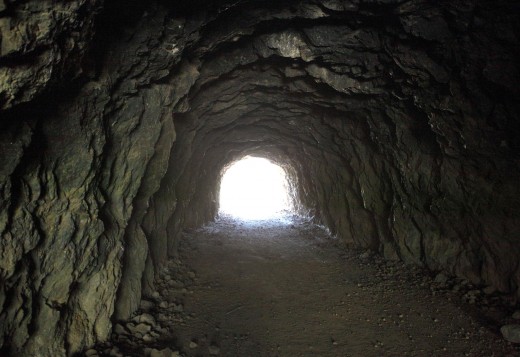 Inside Bronson Caves