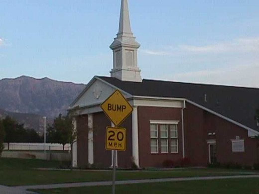 LDS churches aren't just for Sundays.  The women meet, the youth meet, and the sponsored Boy Scout troop meets, as well as there are competitions in the church gymnasium.