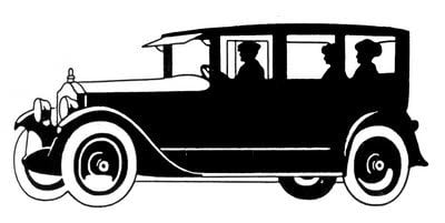 Old-fashioned automobile courtesy of The Graphics Fairy.See link below to download this clip art.