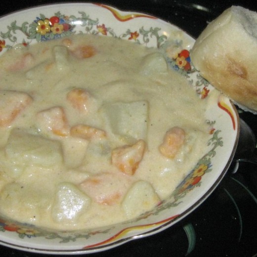 Two-Potato Creamy Soup