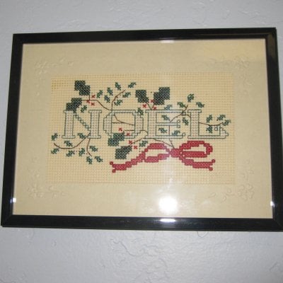 Noel Cross Stitch Card