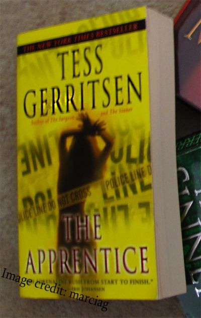 For comparison: My copy of The Apprentice (I like my cover better!)