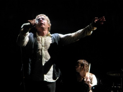 Roger Daltrey on stage with The Who