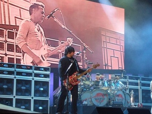 Eddie and son Wolfgang Van Halen