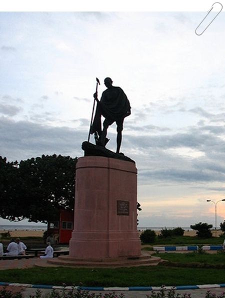Mahatma Gandhi Statue At Chennai Marina