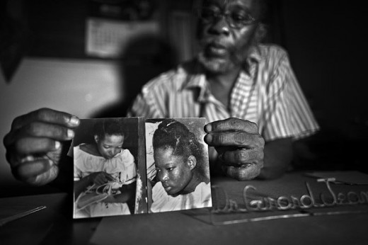 Dr. Girard Jeanny swows photos of Rose Marie Thelusme, zombie teenager from Cape Haitien (Haiti). @jordicohen