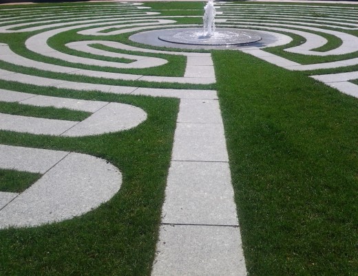 Labyrinth path to the divinity within
