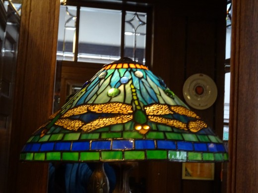 Lampshade in the restaurant