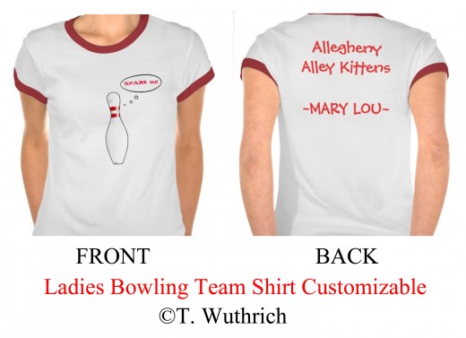 Funny Ladies Bowling Team Shirts
