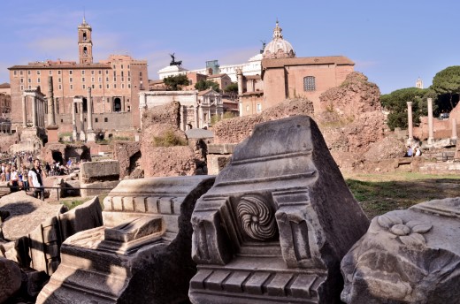 The ruins of the Roman Forum