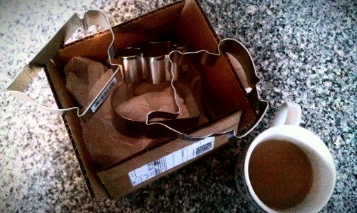 I was very excited when my teapot and teacup cookie cutters came in the mail!