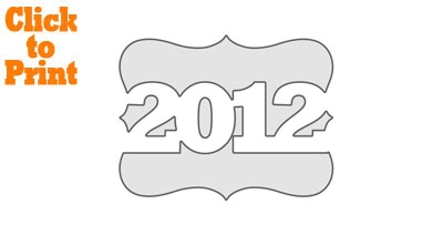2012 Frame Stencil