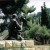 A statue of Jesus in the Garden of Gethsemane praying. A statue of Jesus in the Garden of Gethsemane praying.