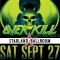 Concert Review: Overkill with  Municipal Waste and Prong, Starland Ballroom, NJ 9/27/14