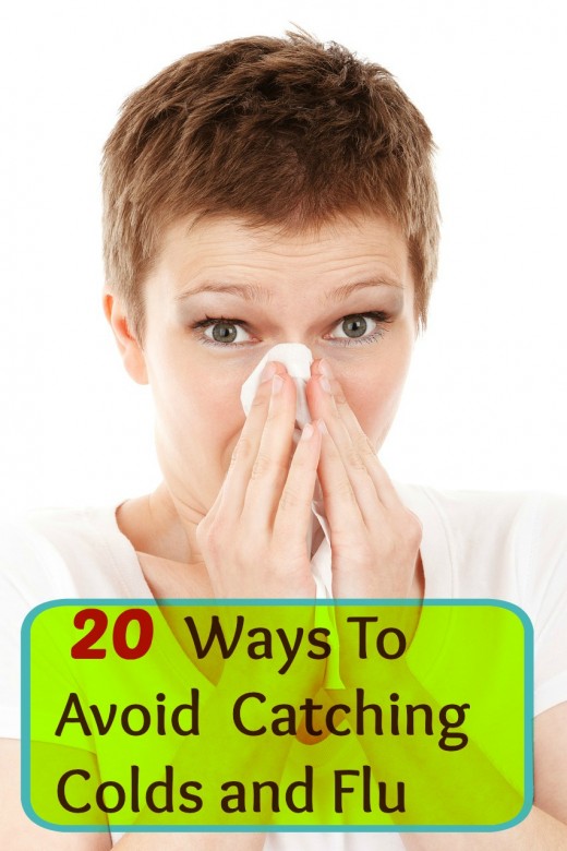 Ways to avoid catching colds and flu