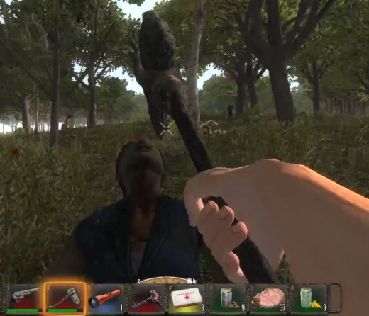Parts for the Stone Axe are lying around
