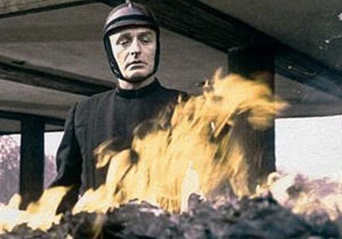 from the movie version of Fahrenheit 451