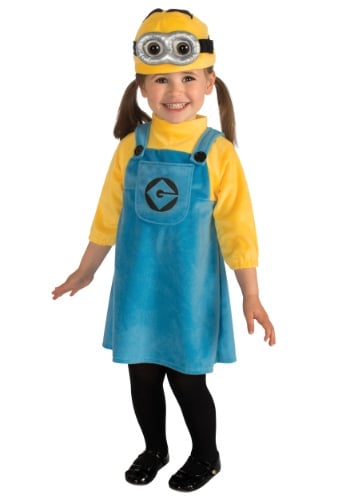 Toddler Girls Minion Costume - $19.99 Complete costume even includes the tights.  Available at 