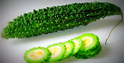 Sliced bitter gourd