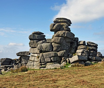 These impressive rocks stand on Great Staple Tor, Dartmoor.