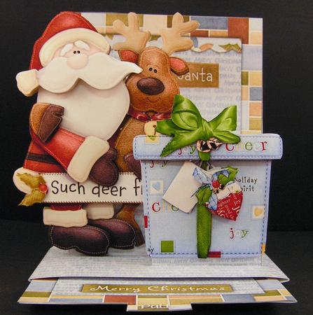 Santa and reindeer