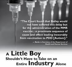 Courts found in Bailey's vaccine injury case that it WAS the cause of the MMR vaccine given to Bailey.  