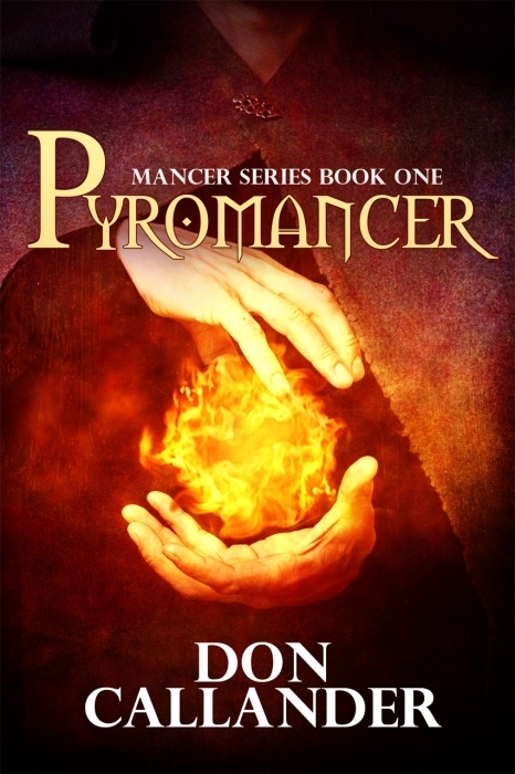 Cover of the first book in the 'Mancer series, reprinted by Mundania Press in 2013.