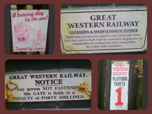 Some memorabilia from yesteryear's railway line.