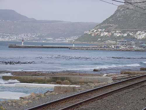 Train tracks through Kalk Bay