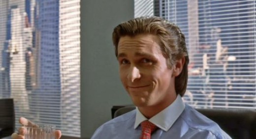 Actor Christian Bale portrays 1980's businessman Patrick Bateman in the film, "American Psycho". The film is a sensationalized take on what a sociopath is capable of. In the end, Bateman fails to see any slights in his logic. 