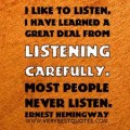 An ear to hear: Learn how to listen and reap a harvest.