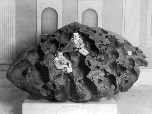 The famous Willamette meteorite discovered in Oregon in 1902