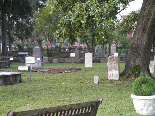 Graveyard Inside The Huguenot Cemetery St Augustine Florida