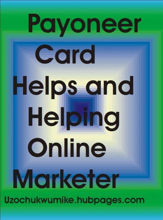 Online marketers are being paid through Payoneer card. 