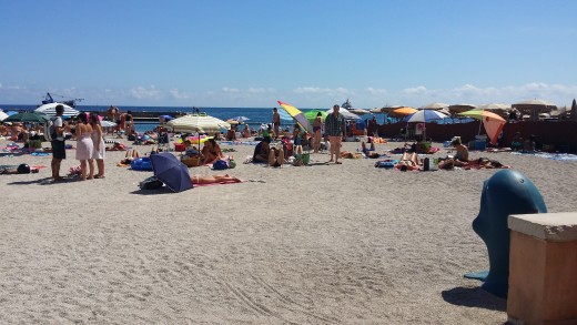 The other public area of the beach