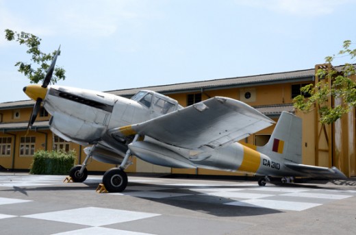 One of the helicopter exhibit