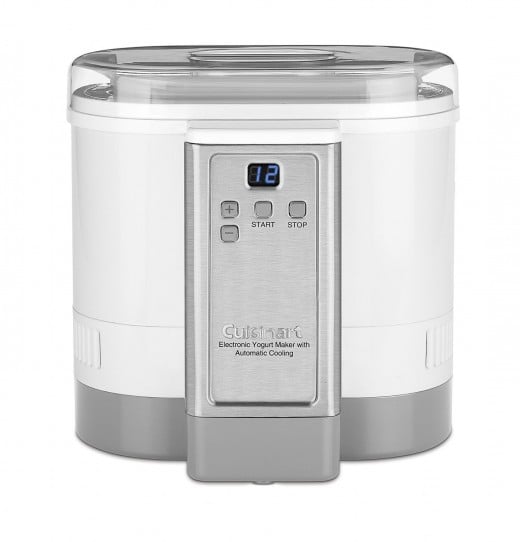 Cuisinart CYM-100 Electronic Yogurt Maker with Automatic Cooling, White 