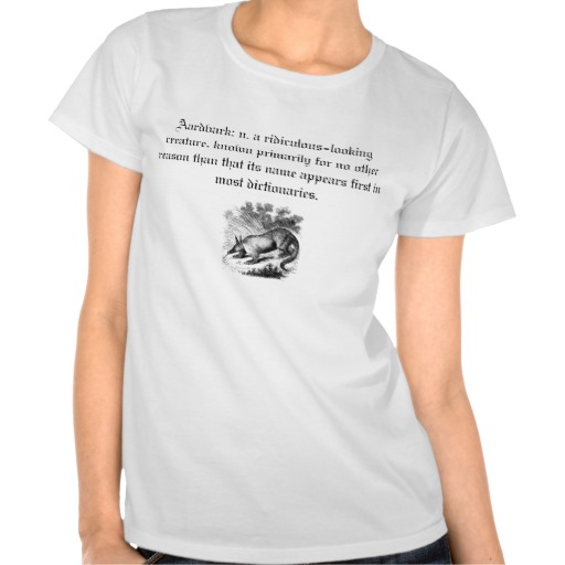 Aardvark Tee Shirts by McLean23 