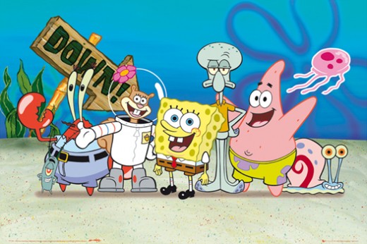 SpongeBob Squarepants Characters including Squidward