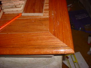 Carefully fitted corners on Bull Nose