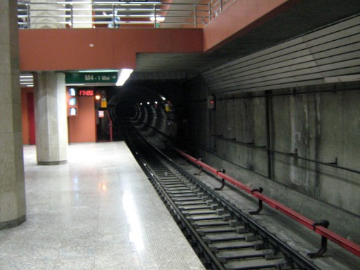An Empty Tube Railway Station